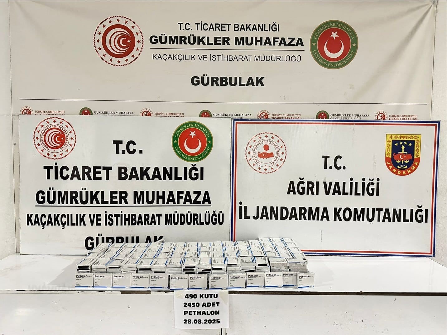 Gürbulak’ta 2 bin 450 adet uyuşturucu hap ele geçirildi