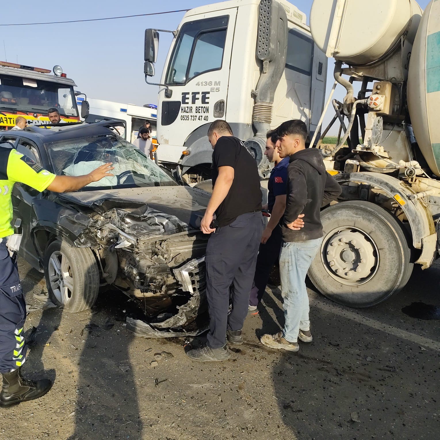Mardin’de zincirleme trafik kazası: 7 yaralı