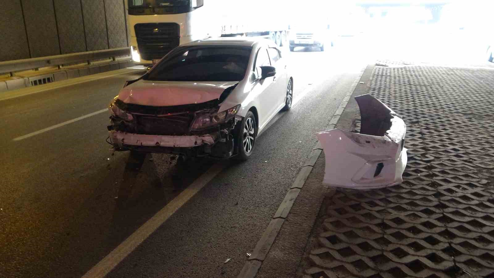 Malatya’da alt geçitte zincirleme kaza: 2 yaralı