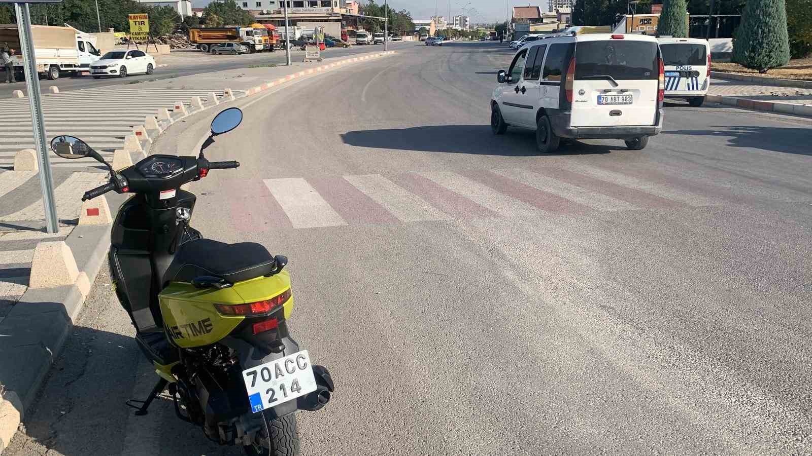 Karaman’da motosiklet kazası: 1 yaralı