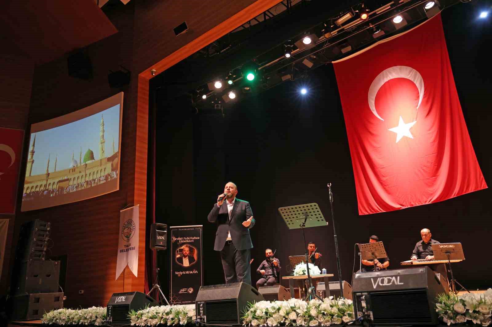 Talas’ta Mevlid-i Nebi Haftası’na özel Necip Karakaya konseri