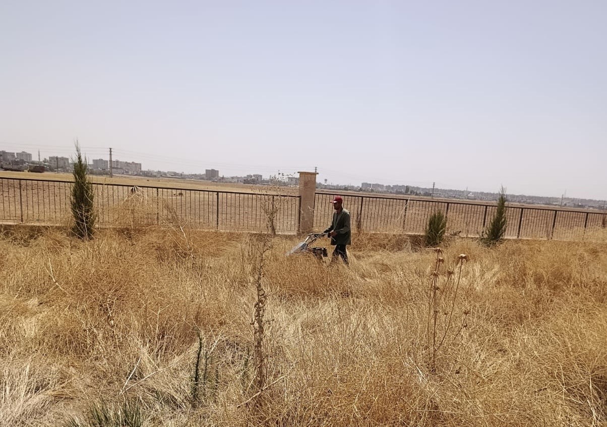 Kızıltepe Millet Bahçesinde bakım ve yenileme çalışmaları sürüyor