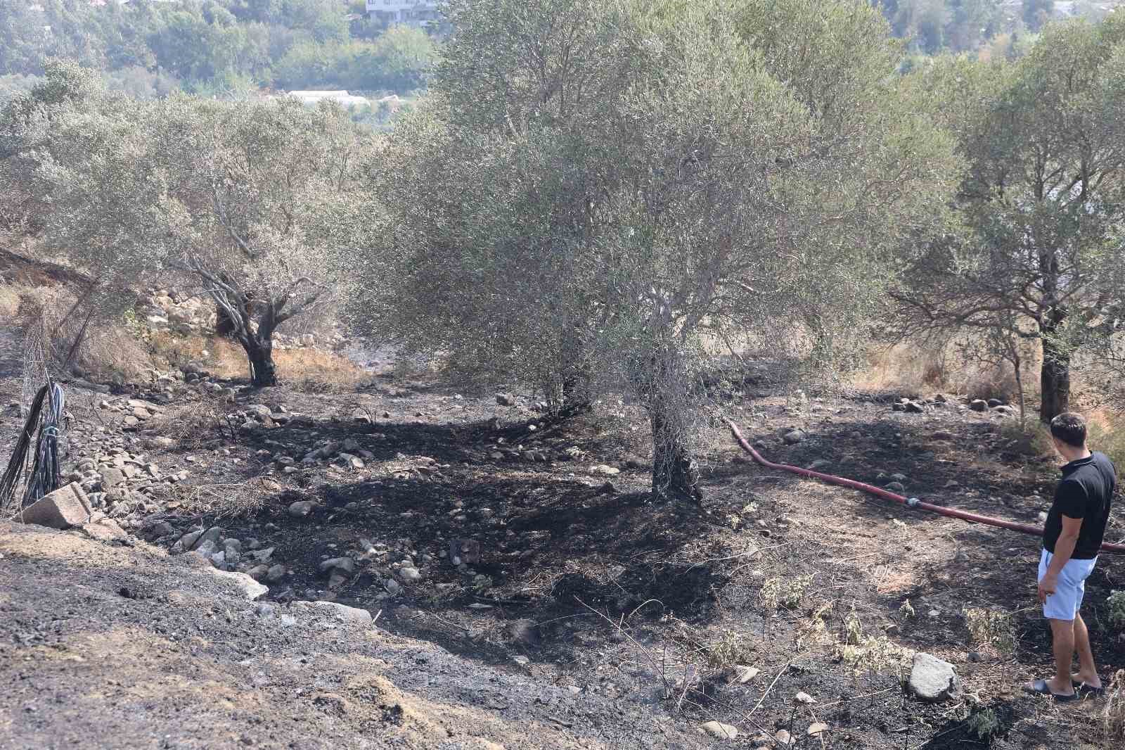 Bah&ccedil;ede &ccedil;ıkan yangın eve sı&ccedil;ramadan s&ouml;nd&uuml;r&uuml;ld&uuml;
