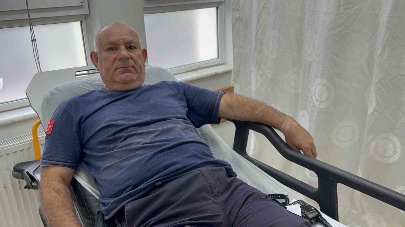 Darbedilen kadını kurtarmak isterken kendisi saldırıya uğradı
