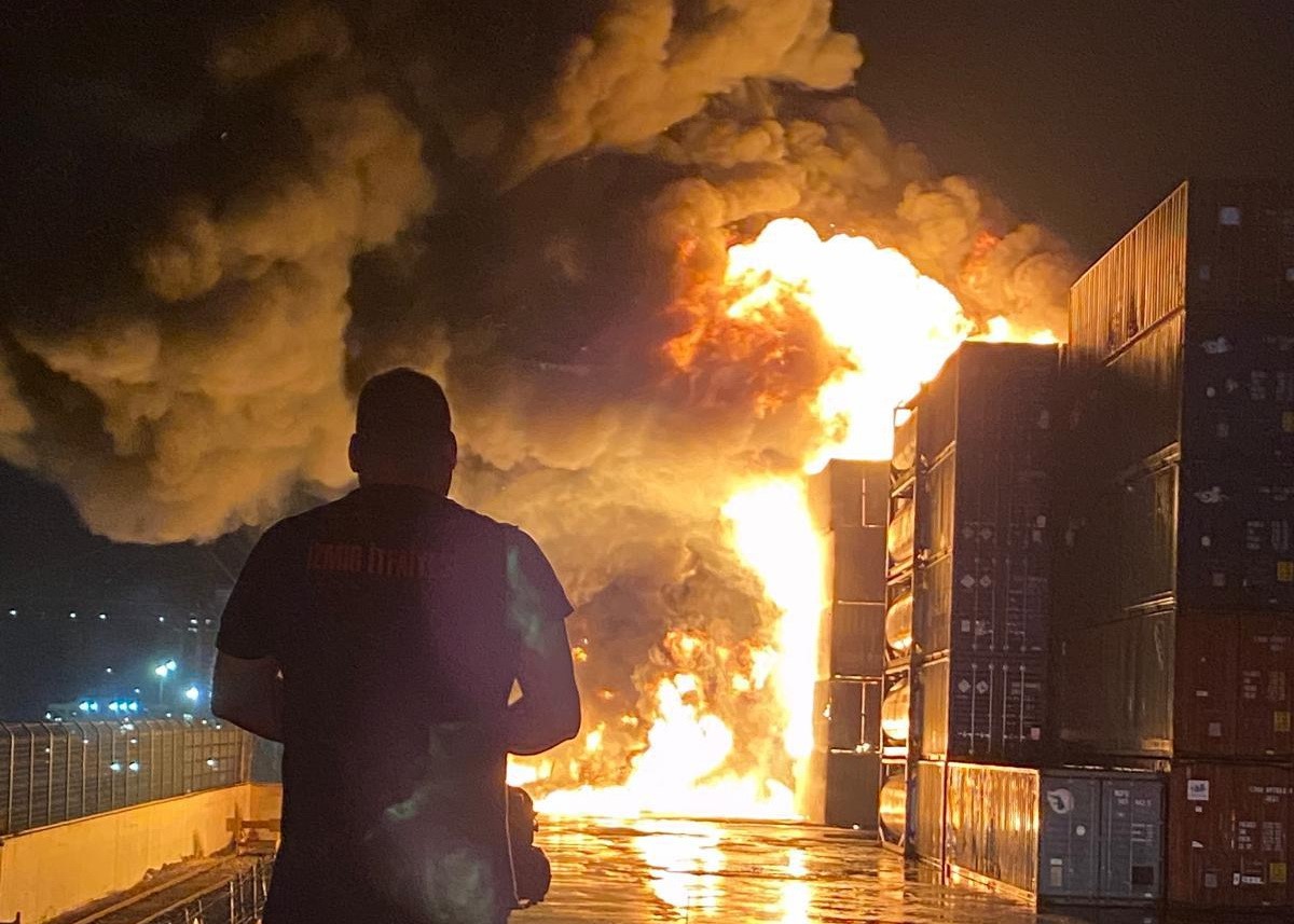 Aliağa Limanı’nda facia önlendi