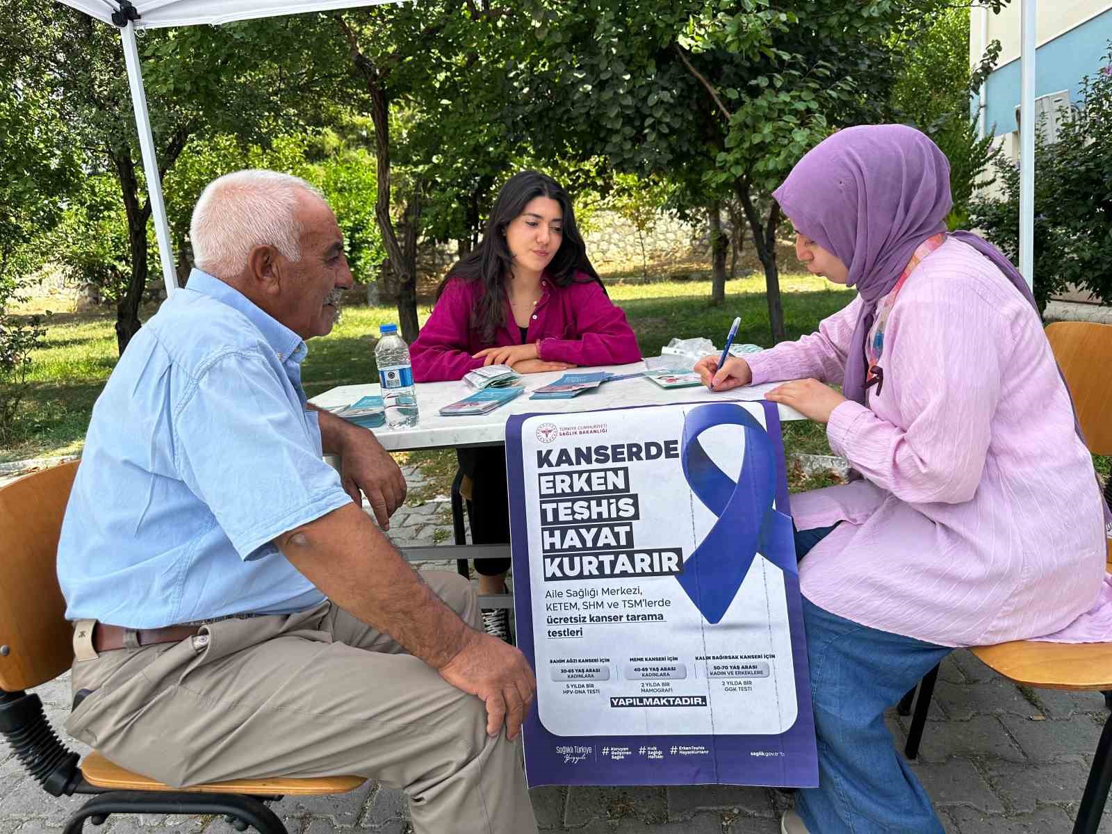 Çemişgezek’te kanserde erken teşhis için farkındalık etkinliği