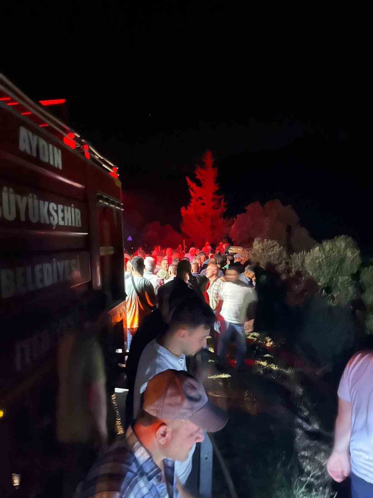 Köşk’teki zeytinlik yangını söndürüldü