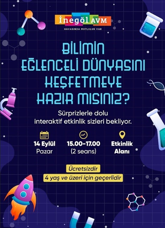 İneg&ouml;l AVM&rsquo;de Eyl&uuml;l ayında okula d&ouml;n&uuml;ş şenliği ve at&ouml;lye programı
