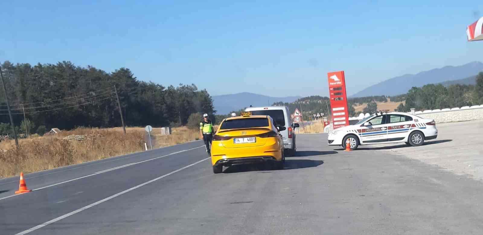 Mudurnu-Nallıhan kara yolunda sıkı denetim