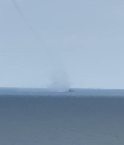 Kastamonu’da denizde çıkan hortum kamerada