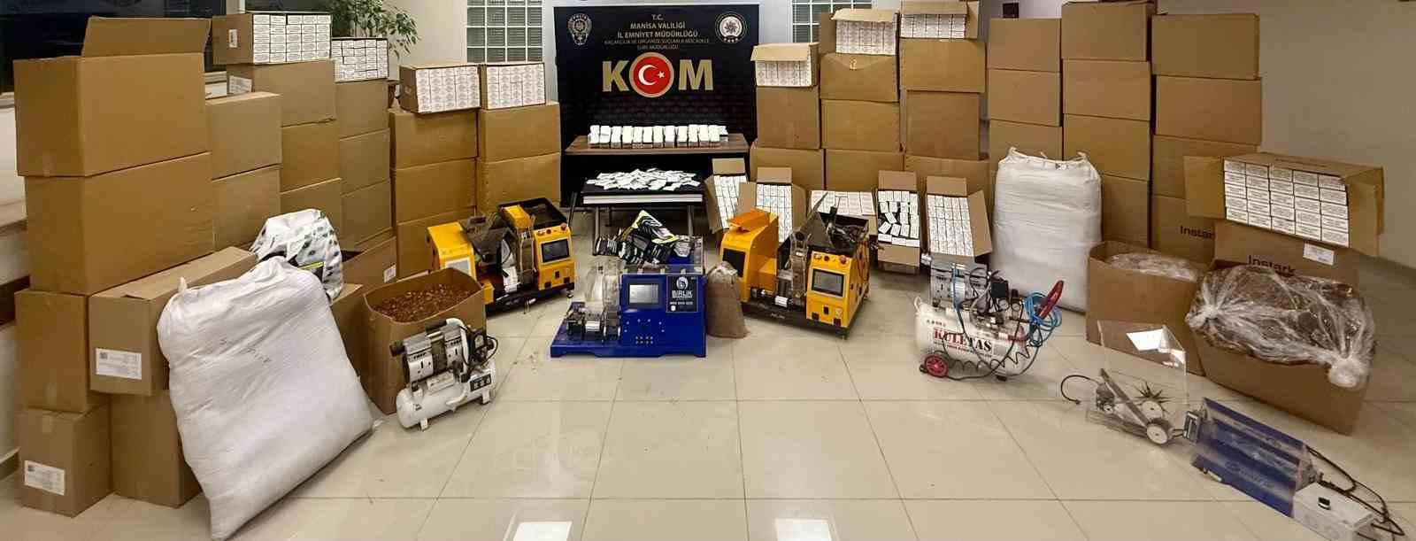 Manisa’da 35 şahıs kaçakçılık operasyonlarında gözaltına alındı