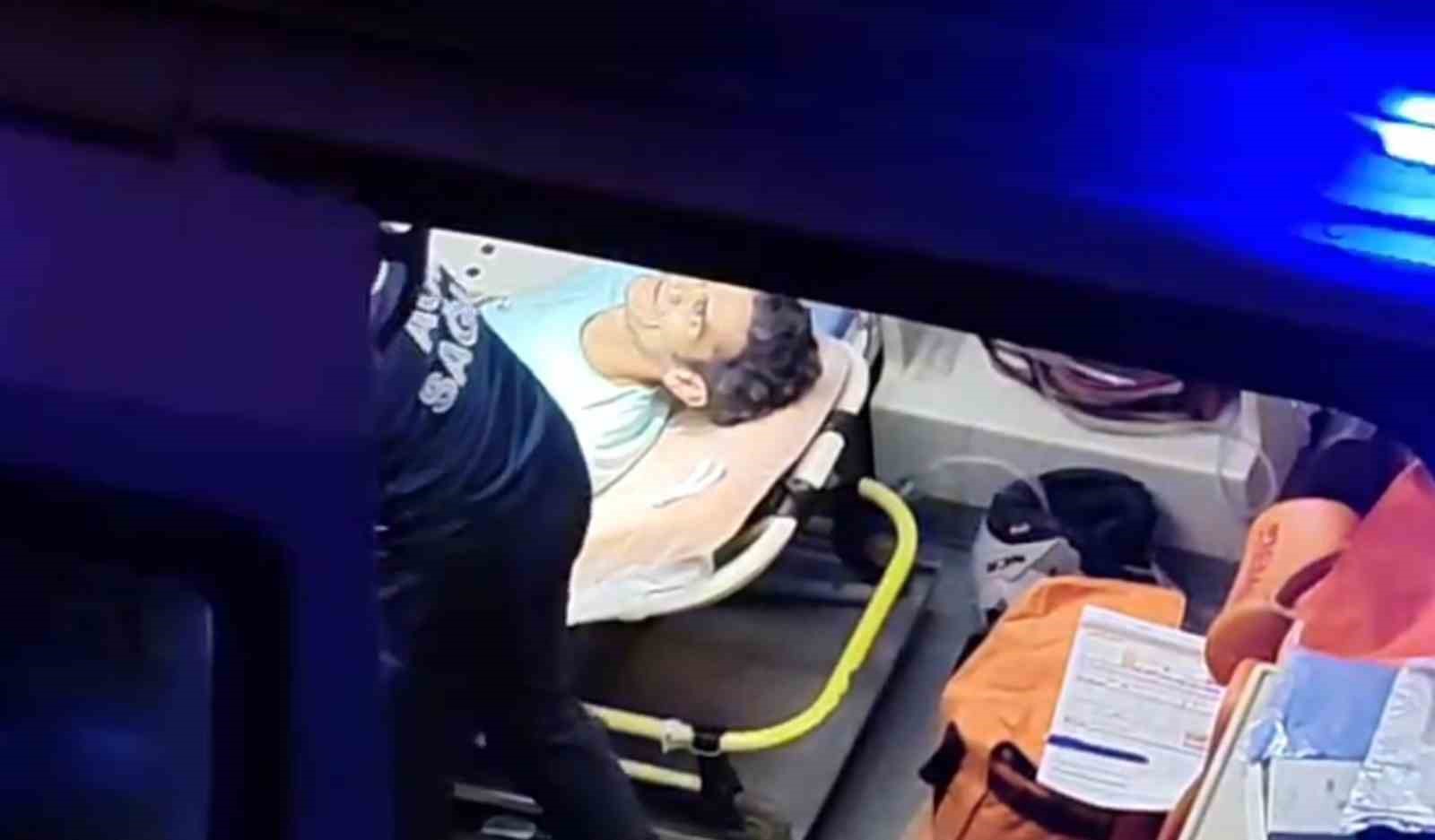 Otobüsle çarpışan elektrikli bisikletin sürücüsü yaralandı