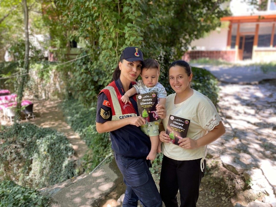 K&ouml;şk&rsquo;te jandarmadan orman yangınlarına karşı bilgilendirme
