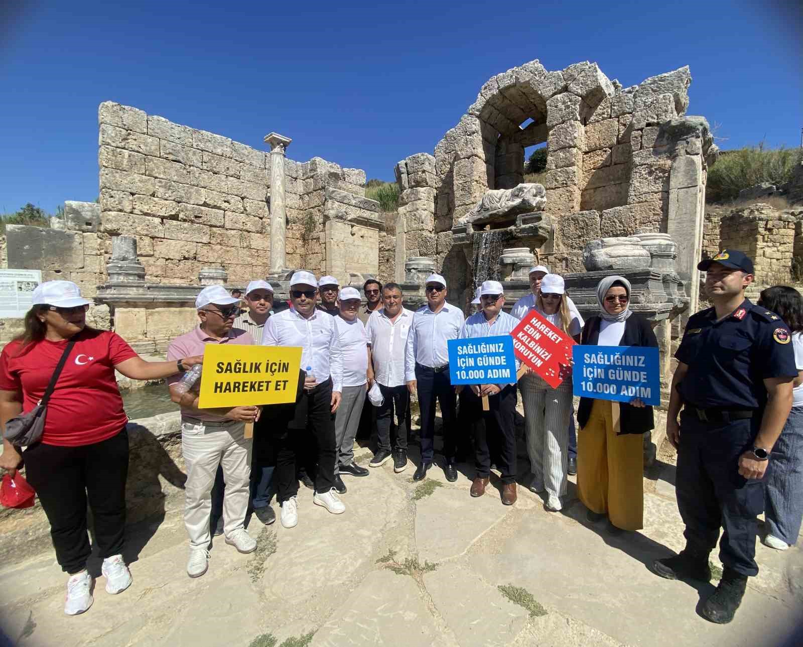 Perge&rsquo;de sağlık i&ccedil;in y&uuml;r&uuml;d&uuml;ler
