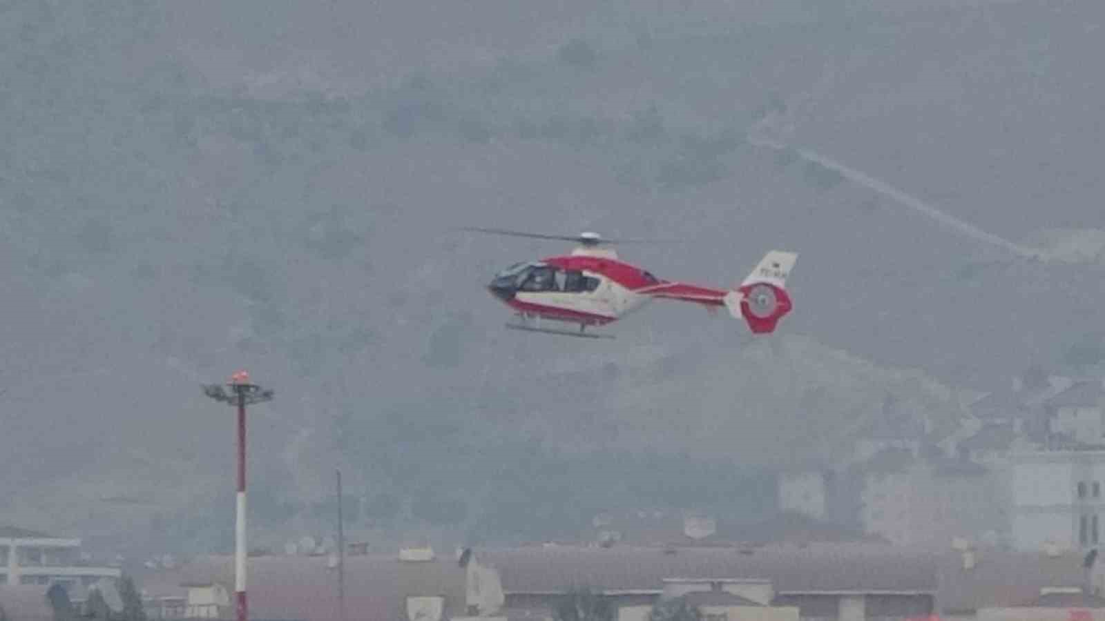Serebrovasküler hastası şahıs ambulans helikopter ile Van’a getirildi