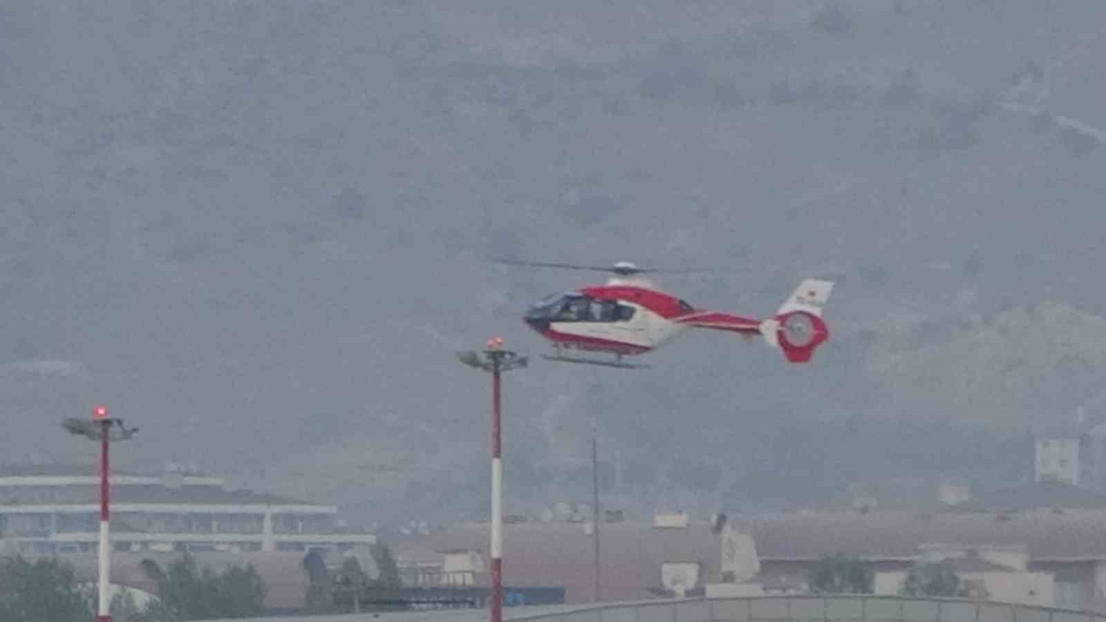 Serebrovasküler hastası şahıs ambulans helikopter ile Van’a getirildi