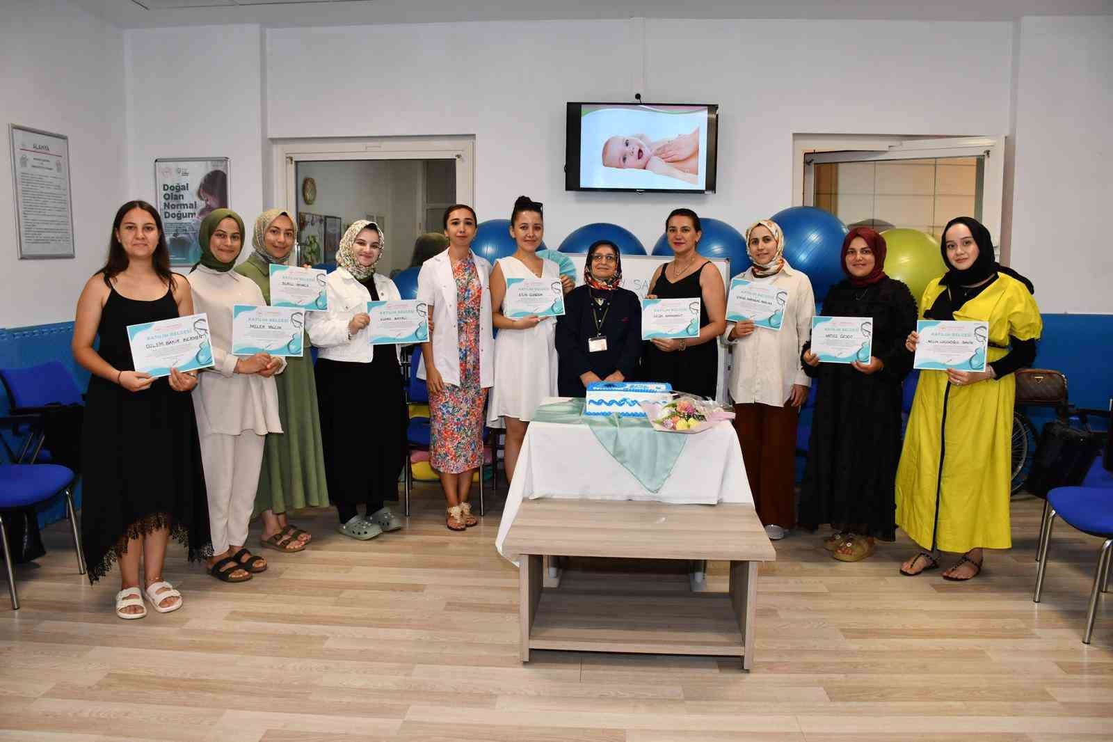 Alanya’da gebe okulu eğitimlerine devam ediliyor