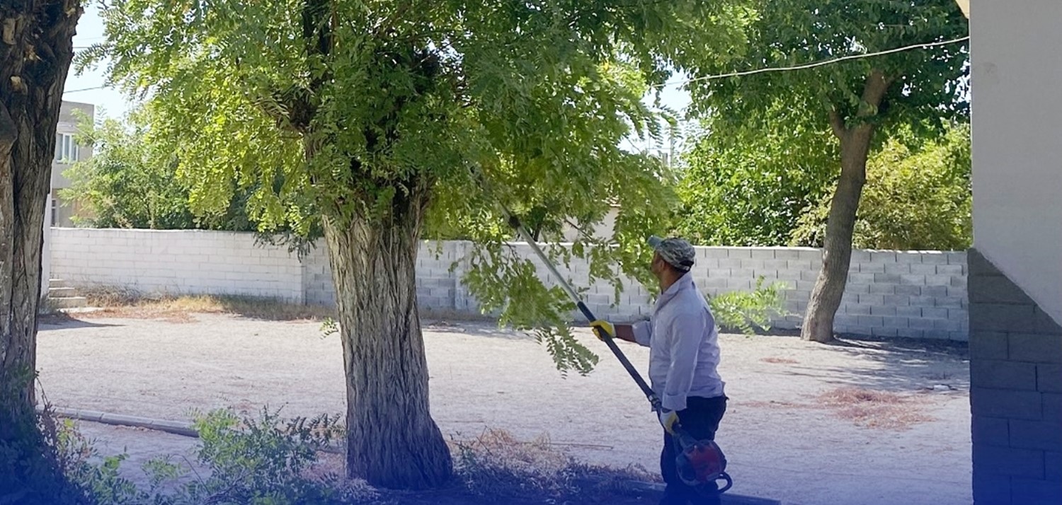 Çine’de okul bahçeleri yeni döneme hazır