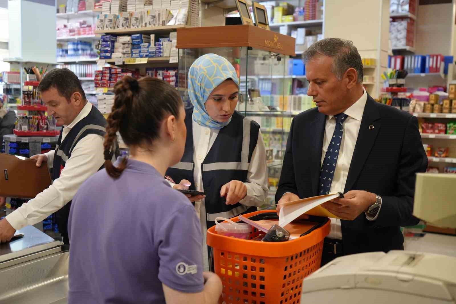 Samsun&rsquo;da kırtasiye &uuml;r&uuml;nlerine denetim
