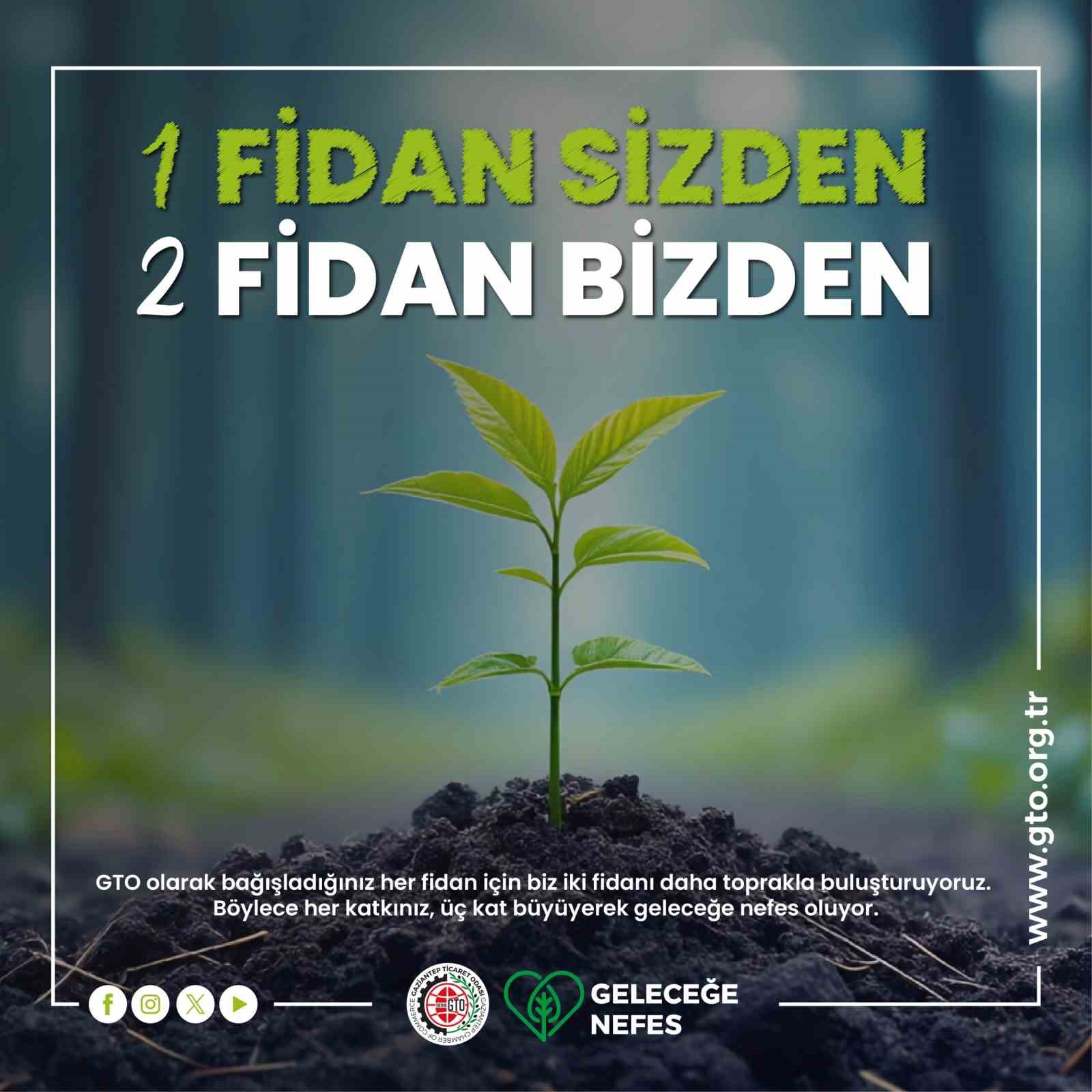 GTO&rsquo;nun kampanyasında 1 g&uuml;nde 17 bin 778 fidan bağışlandı
