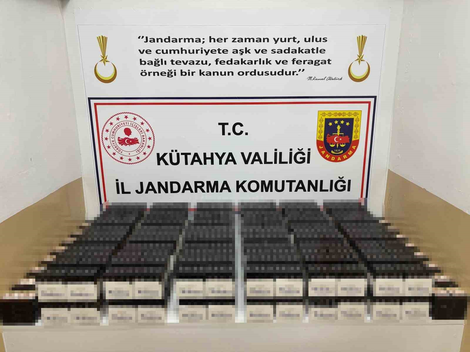 Kütahya’da 79 bin 940 adet bandrolsüz makaron ele geçirildi