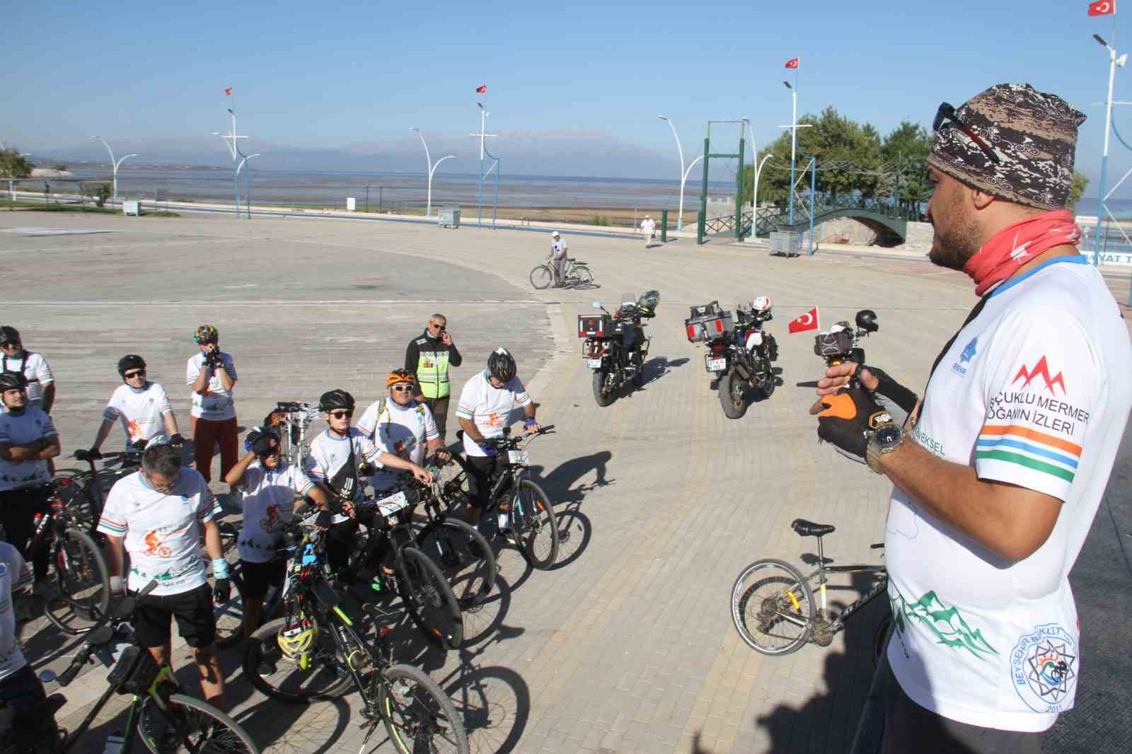 Bisiklet tutkunları, düzenlenen festivalle Beyşehir Gölü etrafında pedal çevirecek