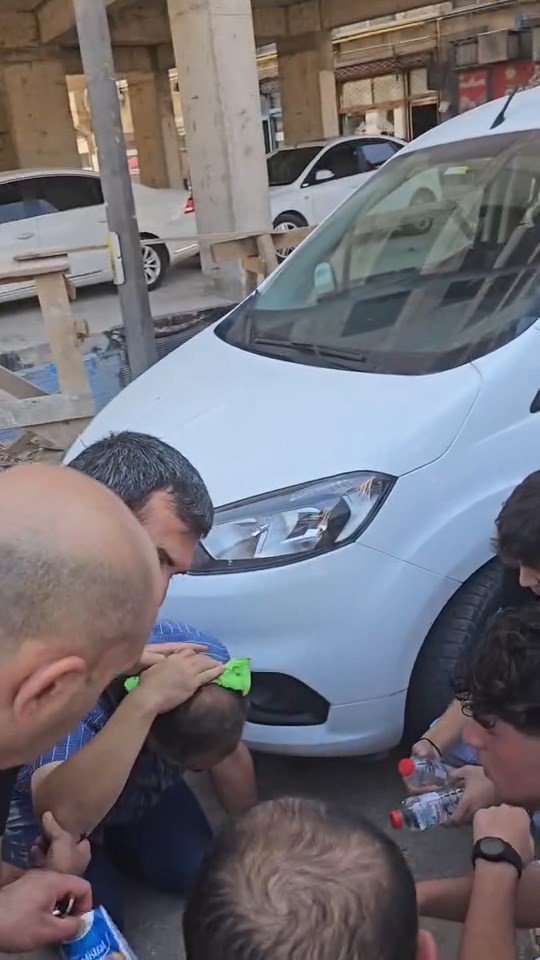 Kafasına inşaattan tuğla düşen şahıs yaralandı