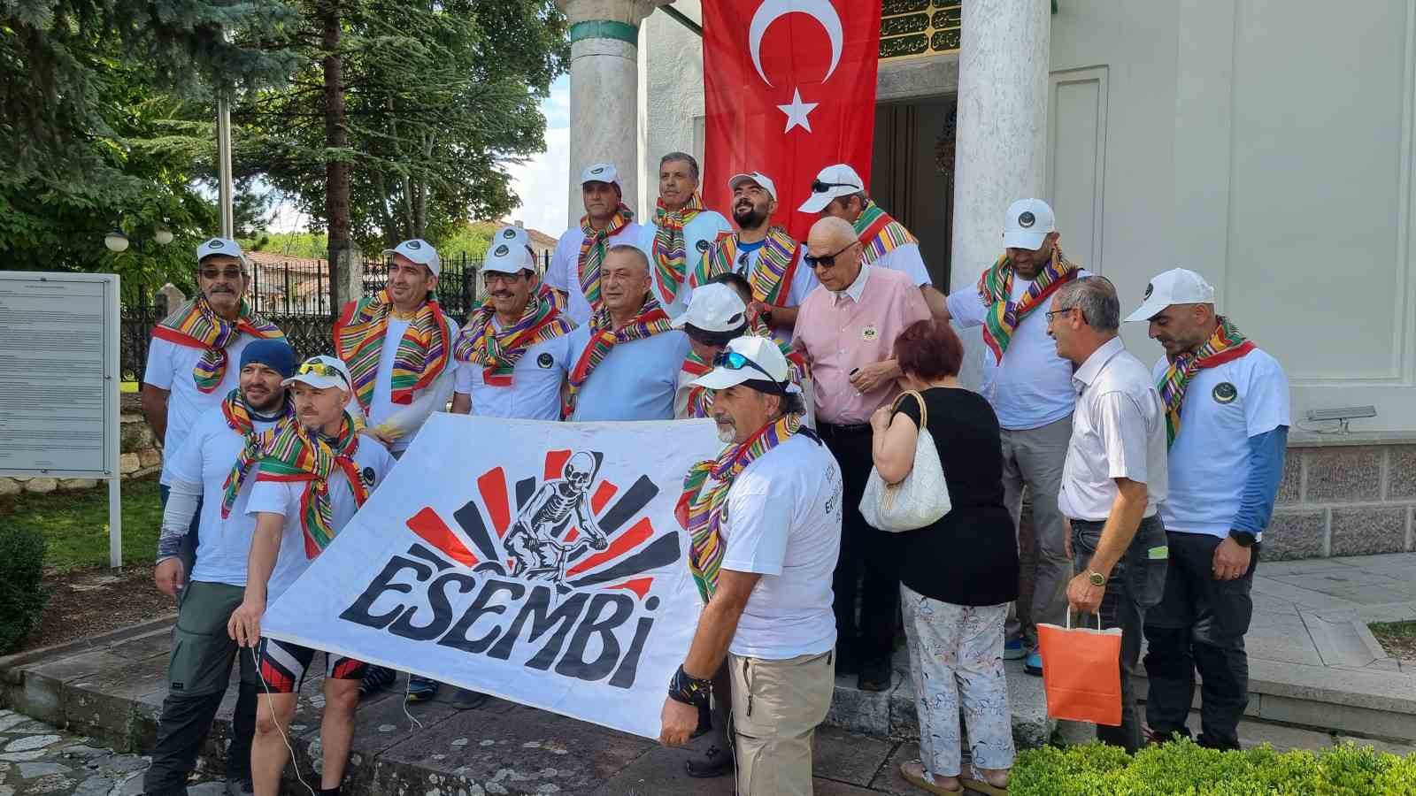 Domani&ccedil; Hayme Ana T&uuml;rbesi&rsquo;nden S&ouml;ğ&uuml;t Ertuğrul Gazi T&uuml;rbesine bisikletlerle gidecekler
