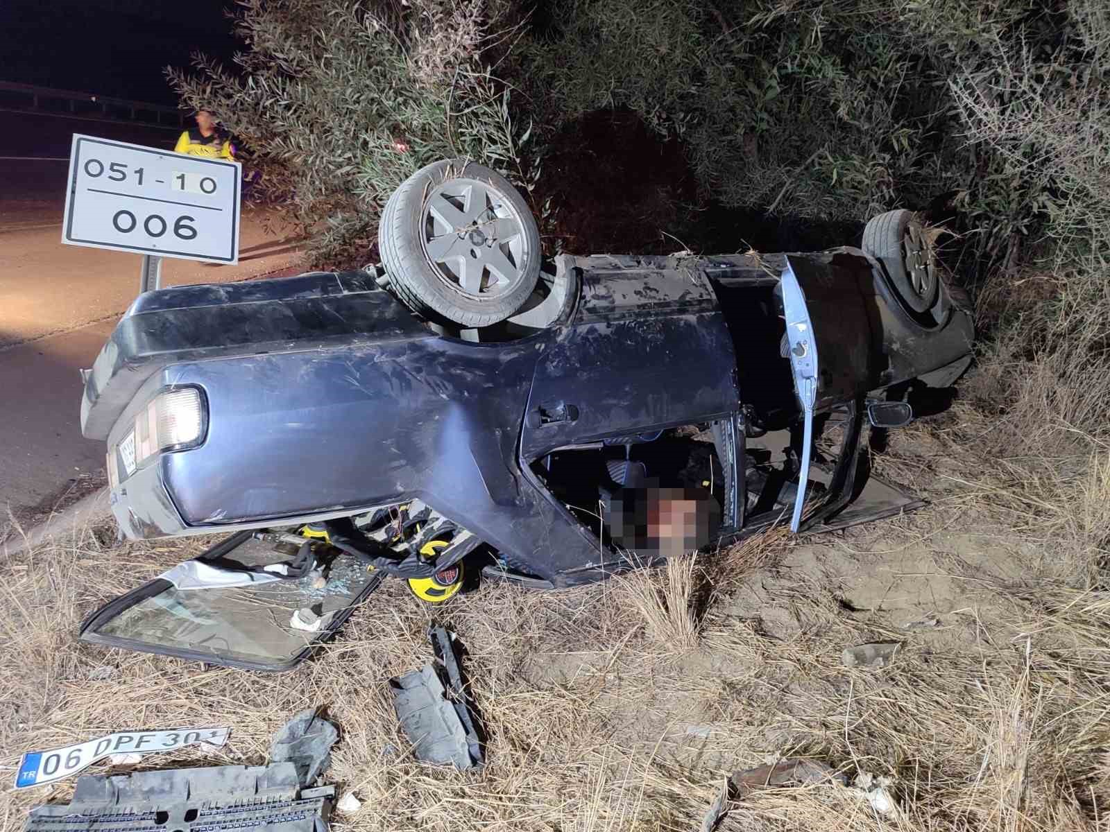 Tarsus’ta trafik kazası:1 ölü, 3 yaralı