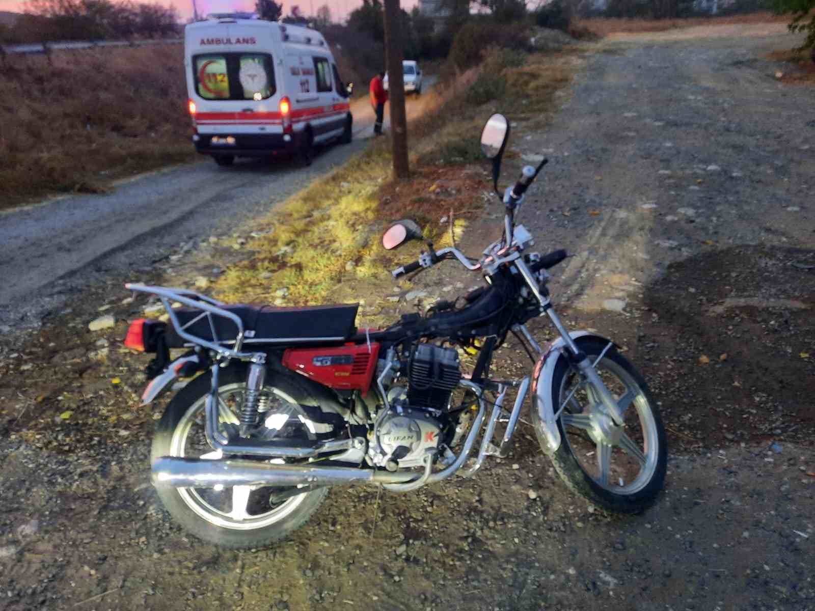 Muratlı’da motosiklet kazası: 1 yaralı