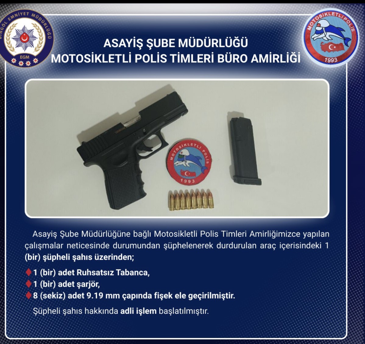 Bingöl’de kesinleşmiş hapis cezası bulunan zanlı yakalandı
