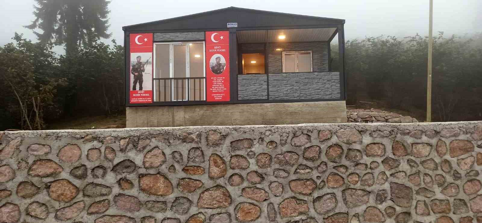 Şehit babasının ev hayali gerçek oldu