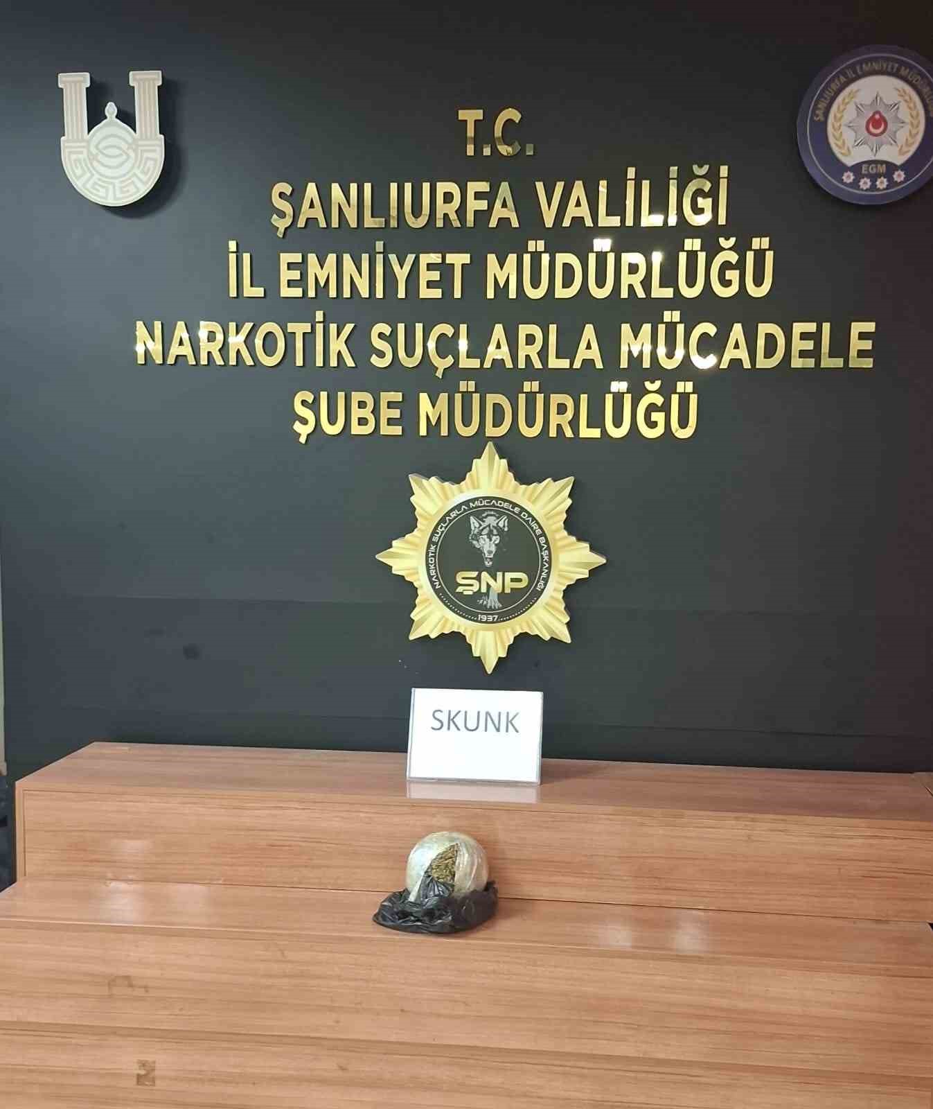 Yolcunun çantasından uyuşturucu çıktı