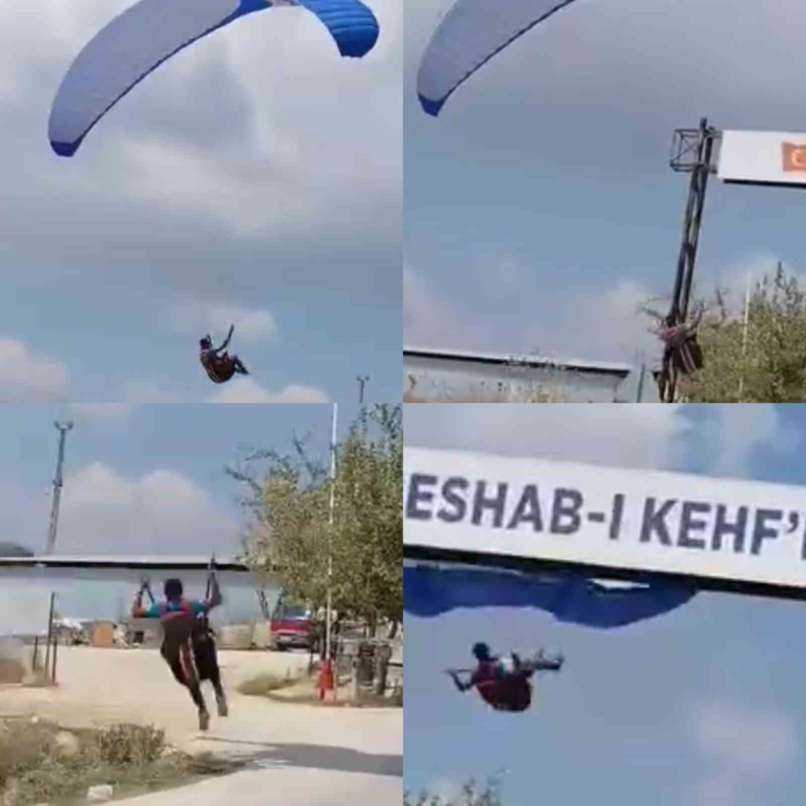 Mersin’de iki ayrı paraşüt kazası: Biri direğe takıldı, diğeri denize düştü