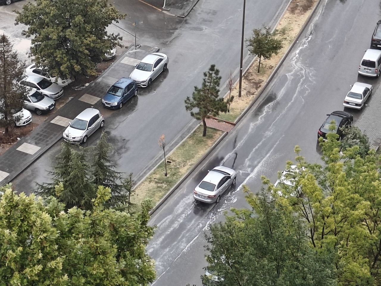 Kayseri’de sağanak yağış etkili oldu