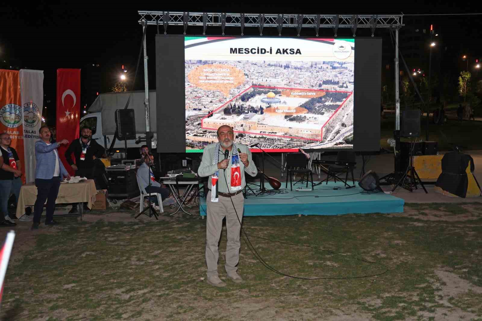 Talas’ta vicdanlar Gazze için buluştu