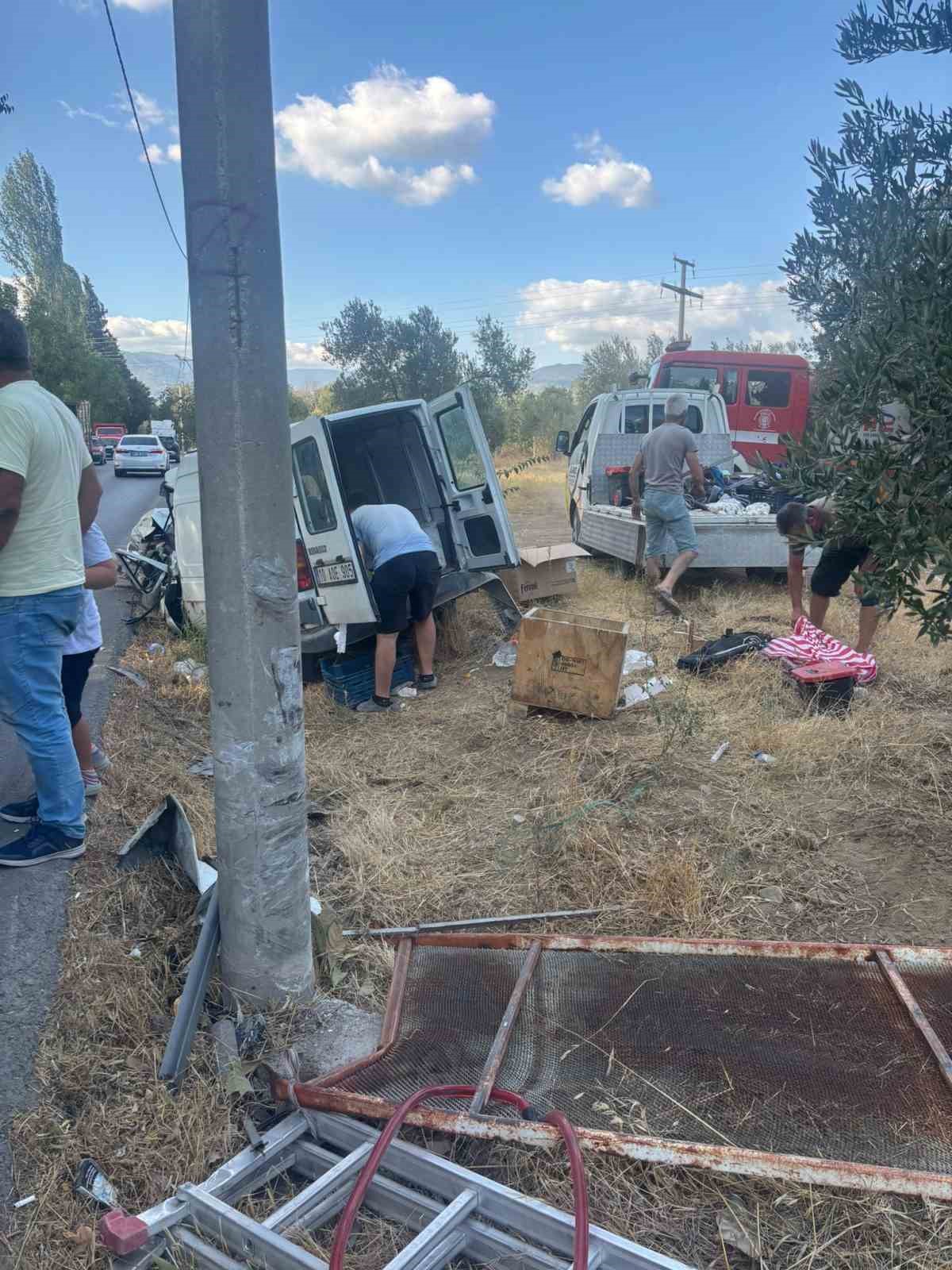 Edremit&rsquo;te trafik kazası: 1 yaralı
