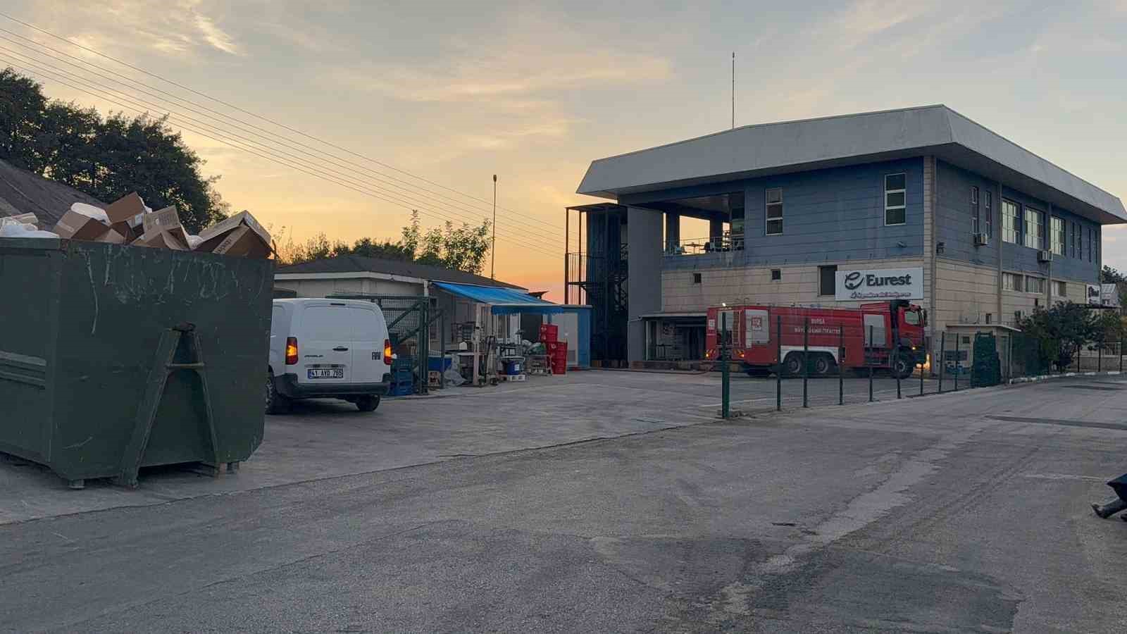 Gemlik Serbest Bölge’de çıkan yangın paniğe neden oldu