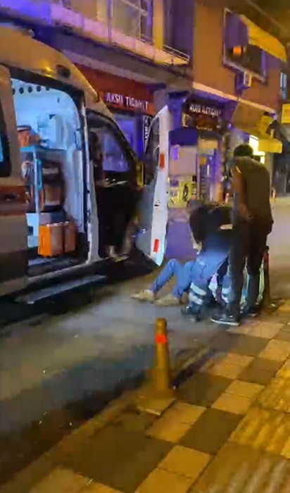 Alkollü şahıs caddeyi karıştırdı