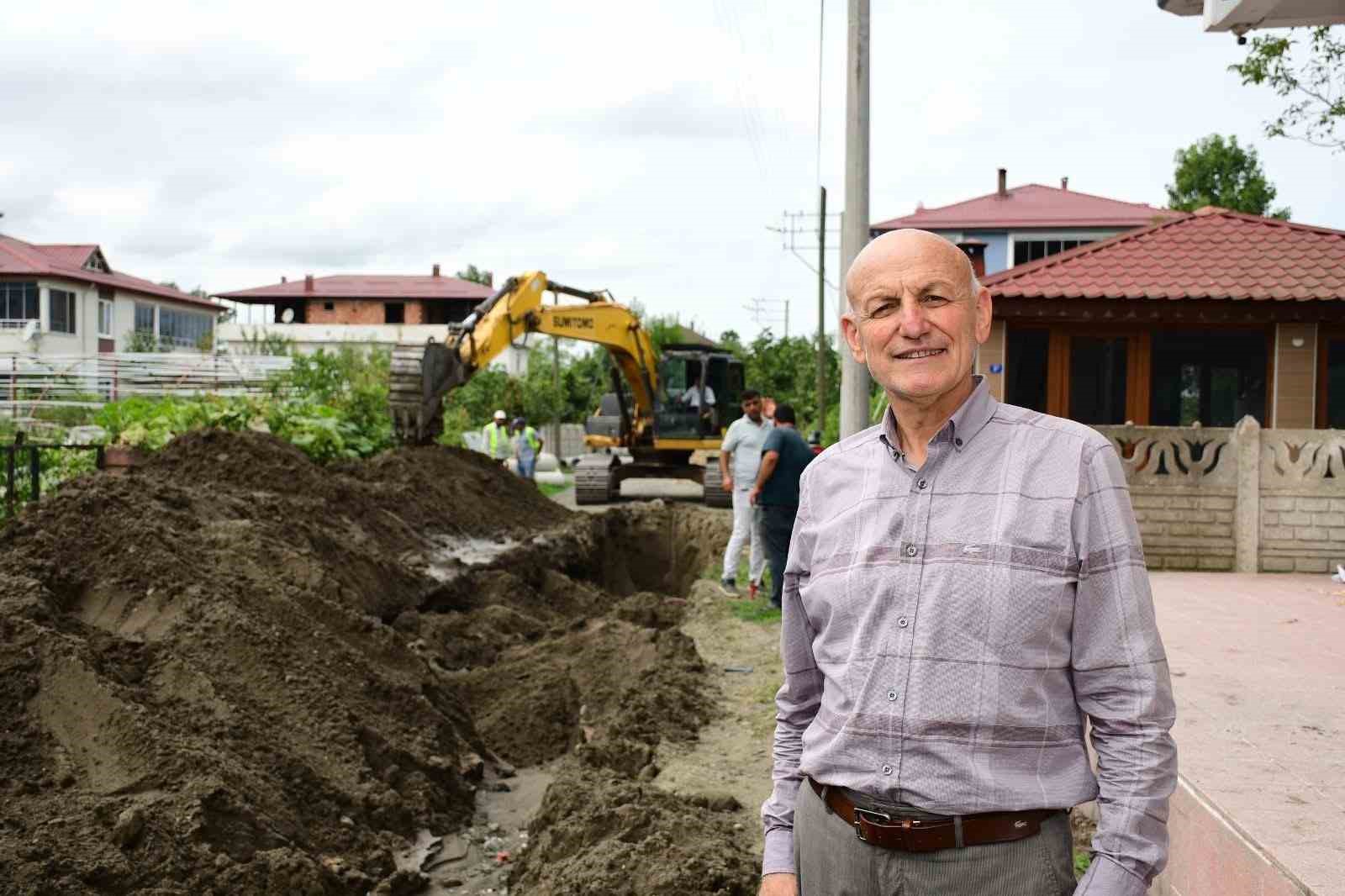 Terme&rsquo;nin kanalizasyon problemi &ccedil;&ouml;z&uuml;l&uuml;yor
