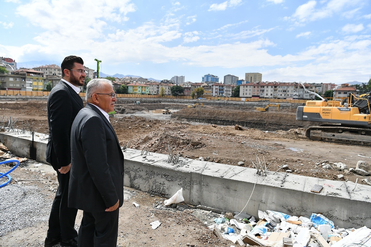 Başkan B&uuml;y&uuml;kkılı&ccedil; ile Başkan Okandan&rsquo;dan, Sahabiye Projesi 2. Etap &ccedil;alışmalarına inceleme
