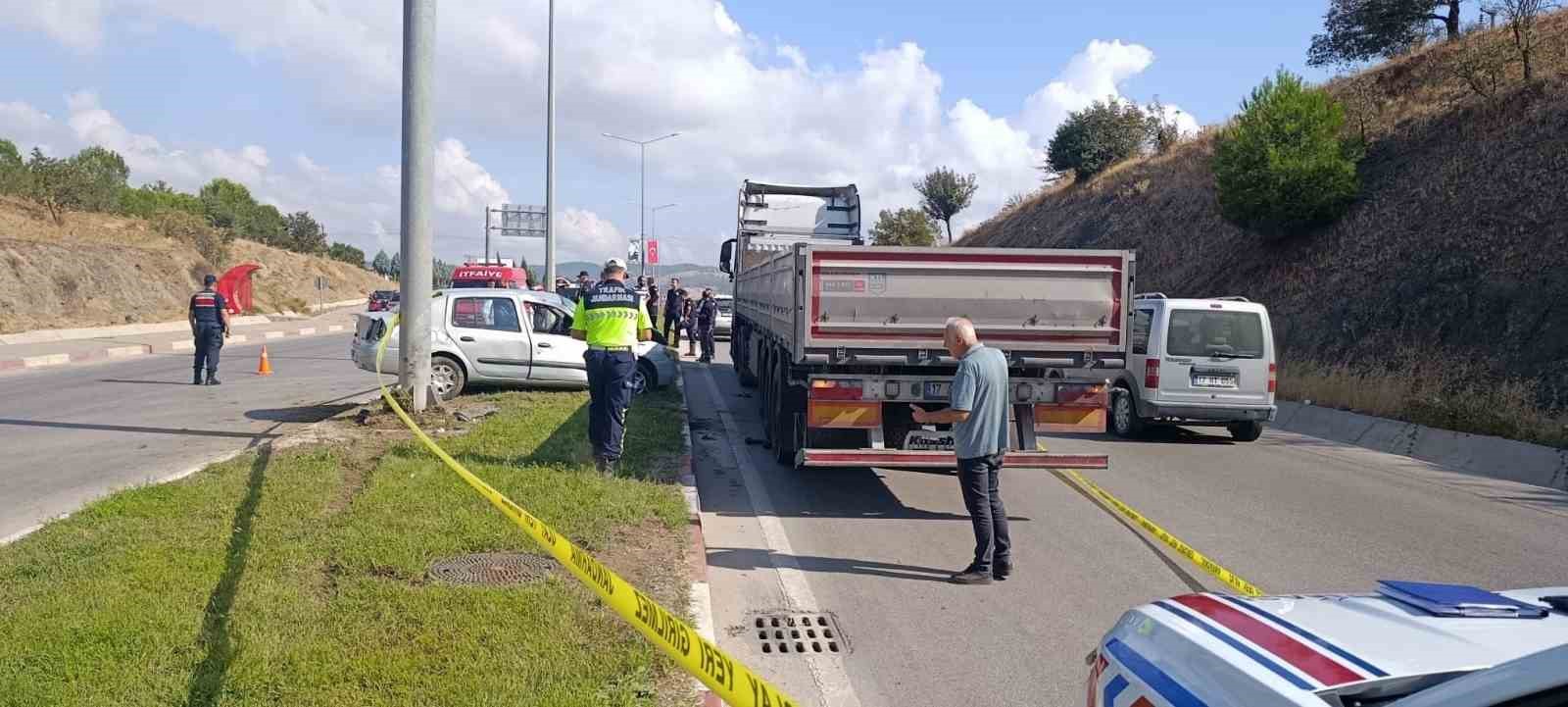 Çan‘da trafik kazası: 1 ölü 1 yaralı

