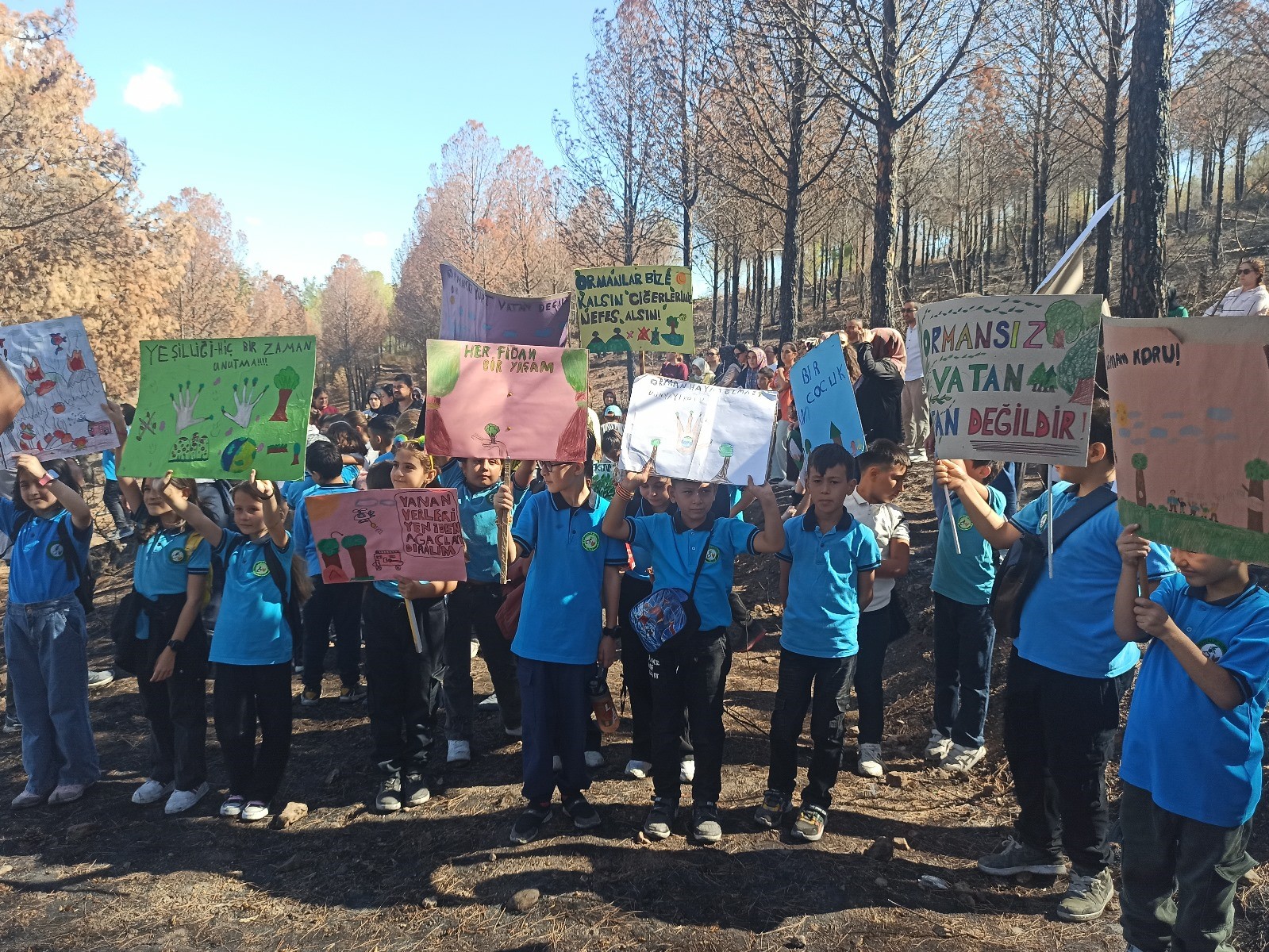 Minik yürekler yeşil vatana sahip çıktı