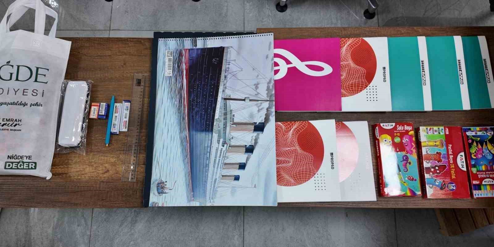 Niğde Belediyesi&rsquo;nden &ouml;ğrencilere eğitim desteği
