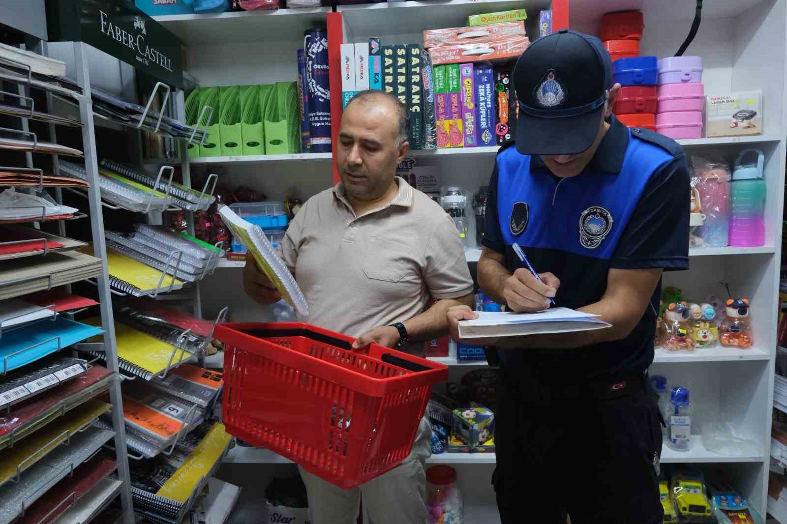 Terme’de okul alışverişine sıkı denetim