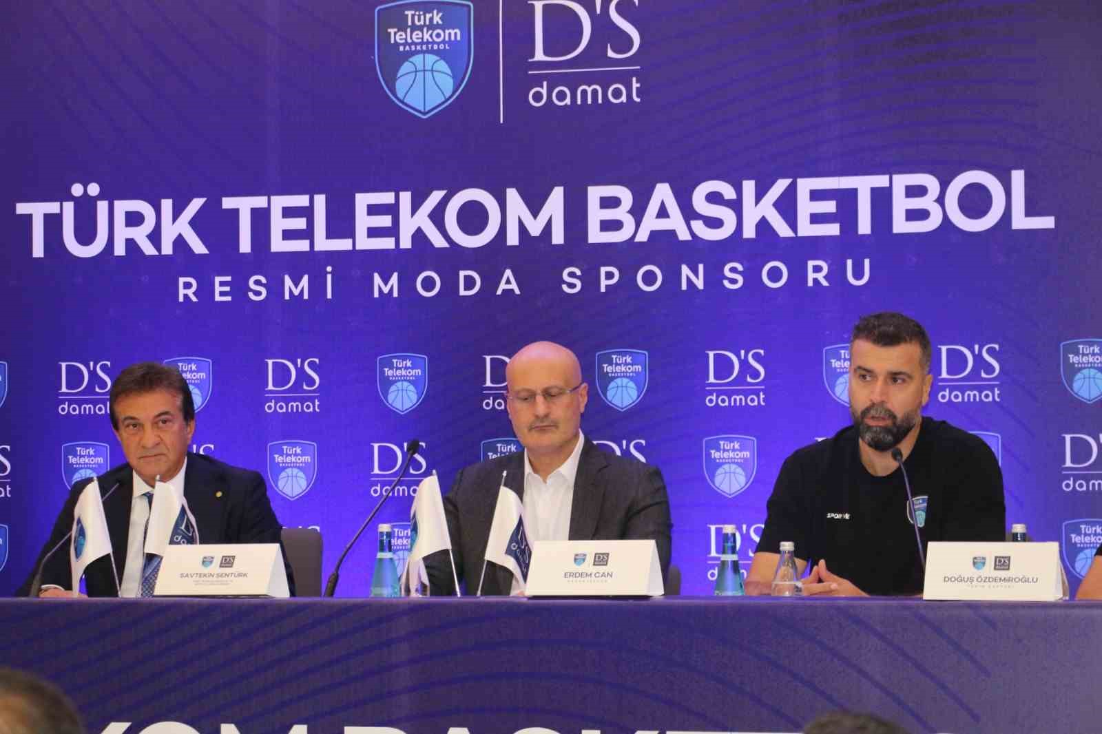 T&uuml;rk Telekom Erkek Basketbol Takımı ile D&rsquo;S damat arasında sponsorluk anlaşması

