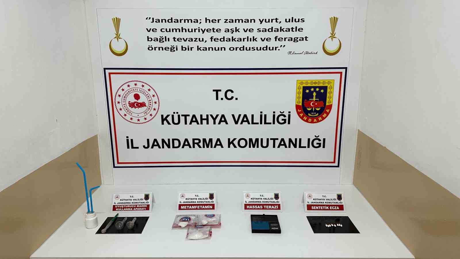 Kütahya’da jandarmadan uyuşturucu operasyonu: 1 tutuklama