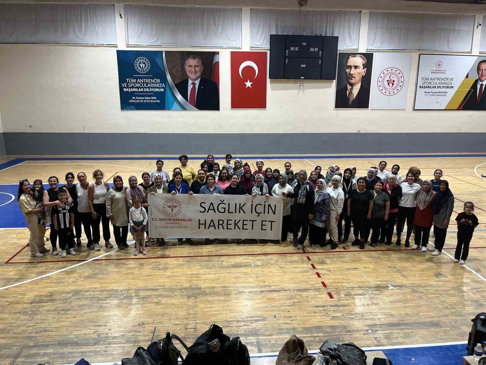 Karaman&rsquo;da Halk Sağlığı Haftası&rsquo;nda pilates etkinliği
