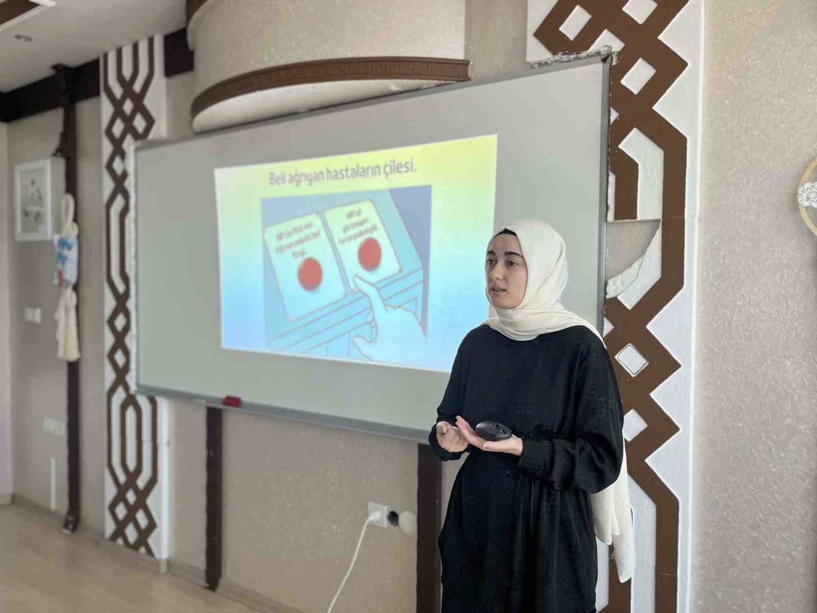 Kadınlara doğru bel kullanımı öğretildi
