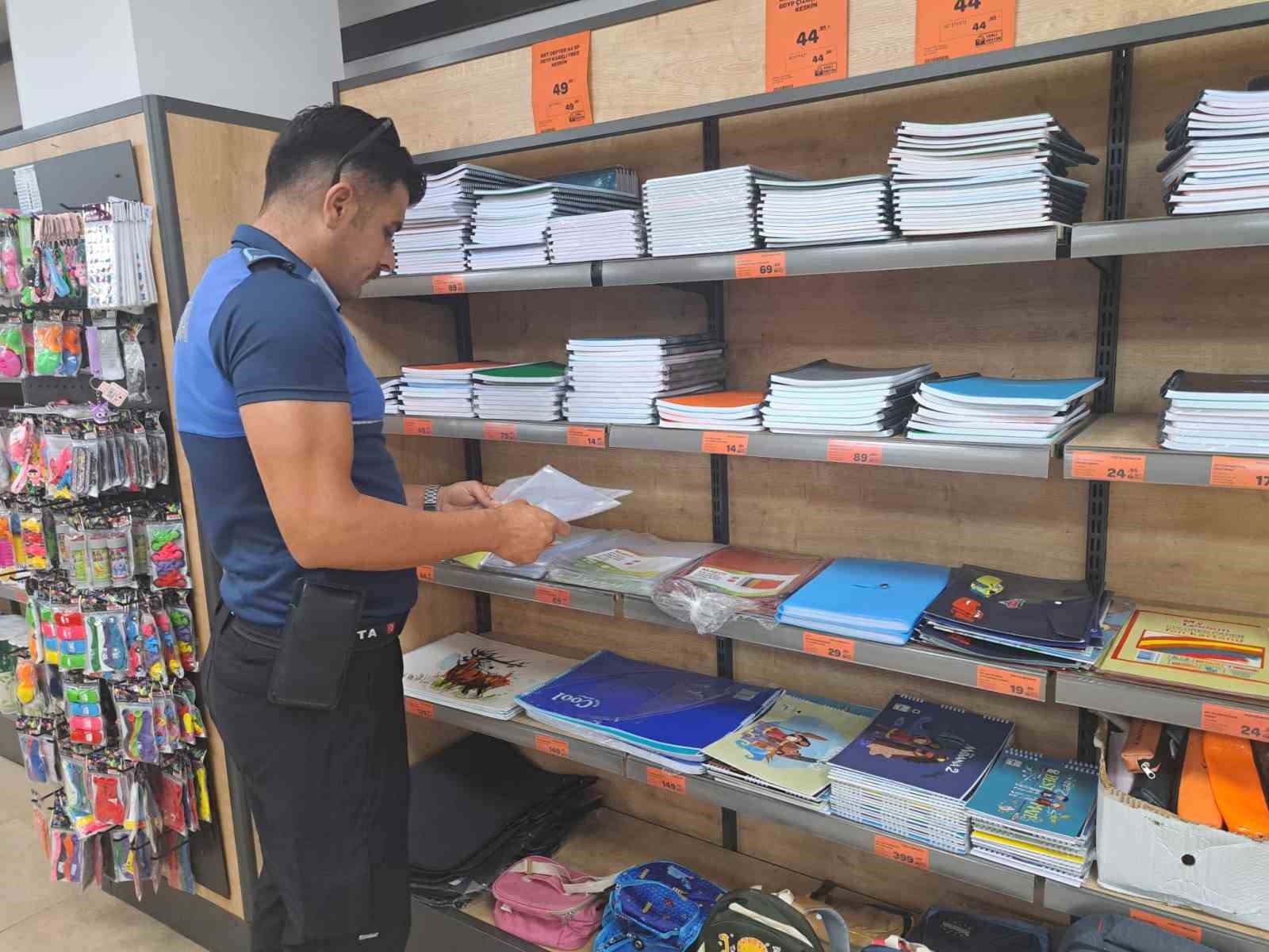 Zabıta, kırtasiyeleri denetledi
